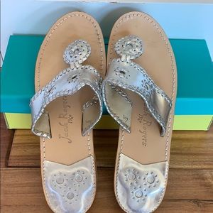 Jack Rogers Silver Navajo Sandals